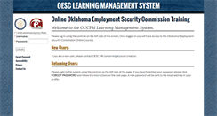 Desktop Screenshot of oesclms.oucpm.org