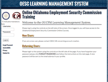 Tablet Screenshot of oesclms.oucpm.org